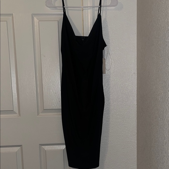 iris Dresses & Skirts - Iris Black Spaghetti Strap Bodycon Midi Dress